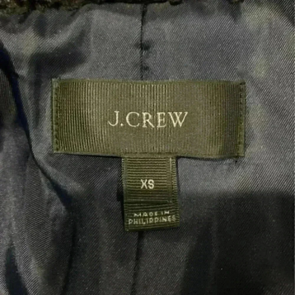 J crew fuzzy black vest in size xs